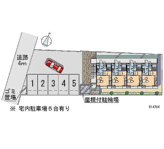 ★手数料０円★秋田市飯島道東２丁目　月極駐車場（LP）